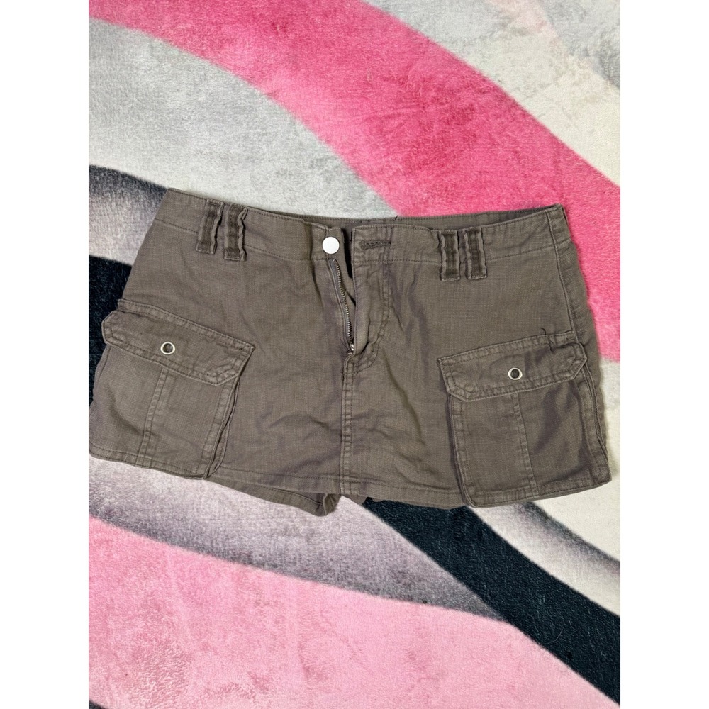 Fashion Nova Bless You Ripstop Cargo Mini Skort Grey FN3034C108 Size M NWT